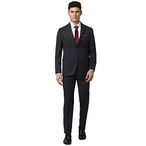 Peter England Mens Polyester Blend Two Piece