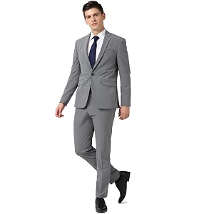 Peter England Mens Polyester Blend Two Piece