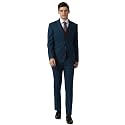 Peter England Men39s Polyester Blend Navy Three