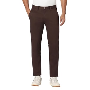 Peter England Mens Regular Fit Mid Rise