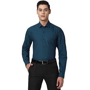 Peter England Mens Regular Fit Shirt