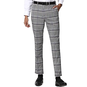Peter England Mens Regular Work Utility Pants