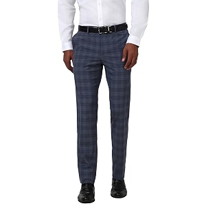 Peter England Mens Regular Fit Mid Rise