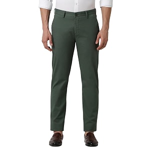Peter England Mens Regular Fit Mid Rise