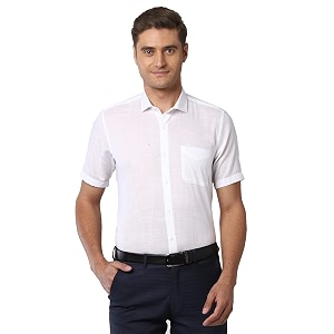 Peter England Mens Regular Fit Shirt