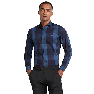 Peter England Mens Cotton Slim Fit Shirt