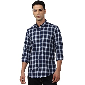 Peter England Mens Cotton Slim Fit Shirt