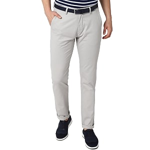 Peter England Mens Slim Casual Pants