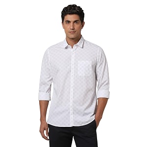Peter England Mens Slim Fit Shirt