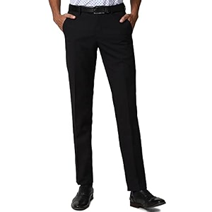 Peter England Mens Slim Work Utility Pants