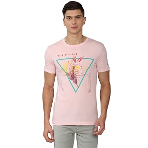 Peter England Mens Slim Fit T-Shirt