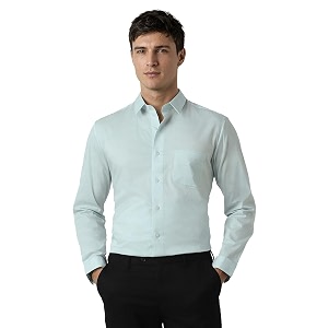 Peter England Mens Slim Fit Full Sleeve