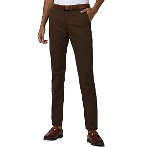 Peter England Mens Slim Casual Pants PCTFSSLPD81823