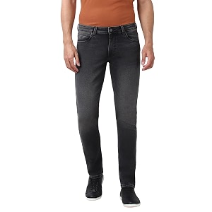 Peter England Mens Slim Tapered Jeans