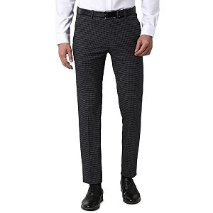 Peter England Mens Slim Fit Polyester Blend