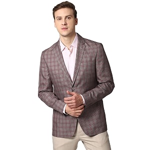 Peter England Mens Slim Blazer