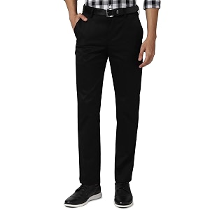 Peter England Mens Mid Rise Slim Fit