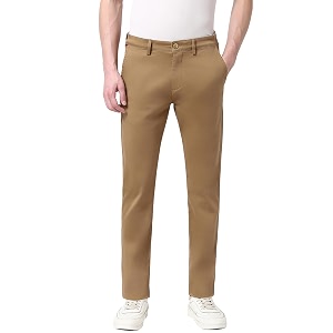 Peter England Mens Slim Casual Pants