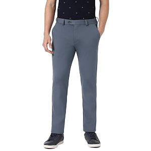 Peter England Mens Slim Work Utility Pants