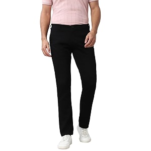 Peter England Mens Slim Fit Stretchable Casual