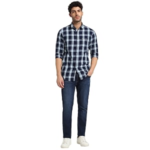 Peter England Mens Cotton Slim Fit Shirt