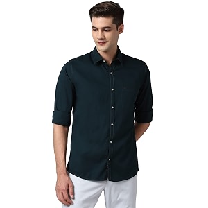 Peter England Mens Slim Fit Shirt