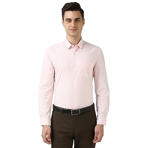 Peter England Mens Slim Fit Full Sleeve