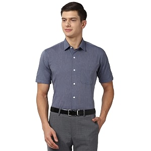 Peter England Mens Cotton Regular Fit Shirt