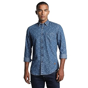 Peter England Mens Solid Slim Fit Shirt