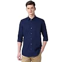Peter England Men39s Solid Slim Fit Shirt