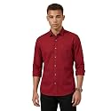 Peter England Men39s Solid Slim Fit Full