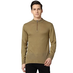 Peter England Men Acrylic Turtle Neck Classic