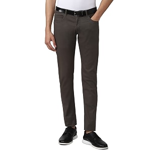 Peter England Men Skinny Casual Pants