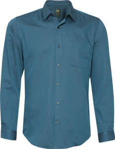 PETER ENGLAND Men Checkered Casual Blue Shirt