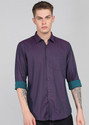 PETER ENGLAND Men Checkered Casual Purple Shirt