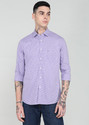 PETER ENGLAND Men Checkered Casual Purple Shirt