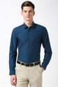 PETER ENGLAND Men Checkered Formal Blue Shirt