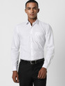 PETER ENGLAND Men Checkered Formal White Shirt