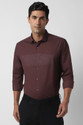 PETER ENGLAND Men Color Block Formal Brown