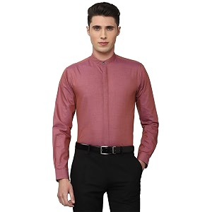 Peter England Men Cotton Blend Slim Fit