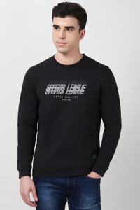 PETER ENGLAND Men Full Sleeve Printed Sweatshirt