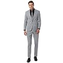 Peter England Men Grey Two Piece Suit