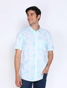 PETER ENGLAND Men Printed Casual Blue Shirt