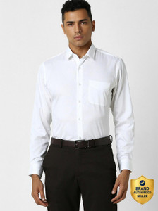 PETER ENGLAND Men Printed Casual White Shirt