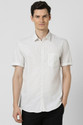 PETER ENGLAND Men Printed Casual White Shirt