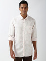 PETER ENGLAND Men Printed Casual White Shirt
