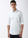 PETER ENGLAND Men Printed Casual White Shirt