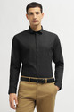PETER ENGLAND Men Printed Formal Black Shirt