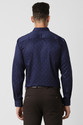 PETER ENGLAND Men Printed Formal Blue Shirt