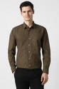 PETER ENGLAND Men Printed Formal Brown Shirt